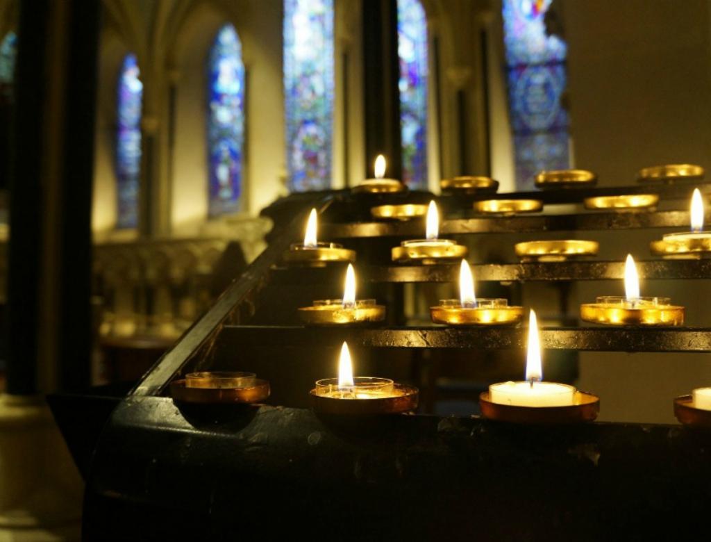 Inside a Catholic church in Ireland.