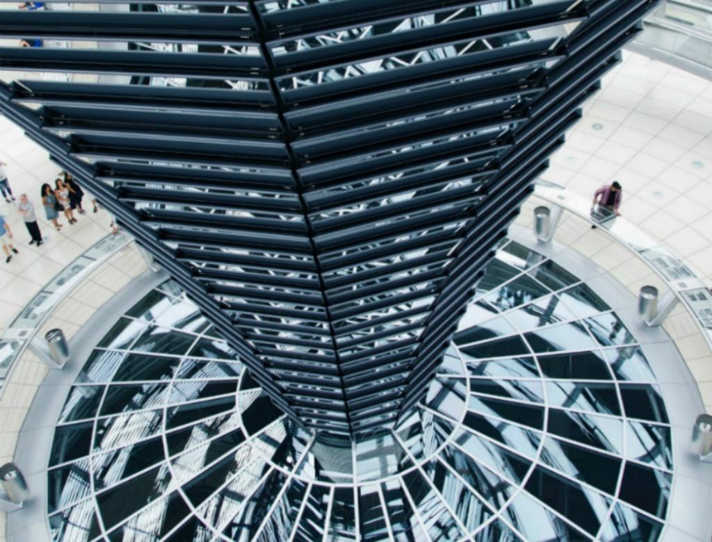 View of a famous building in Reichstag, Germany.