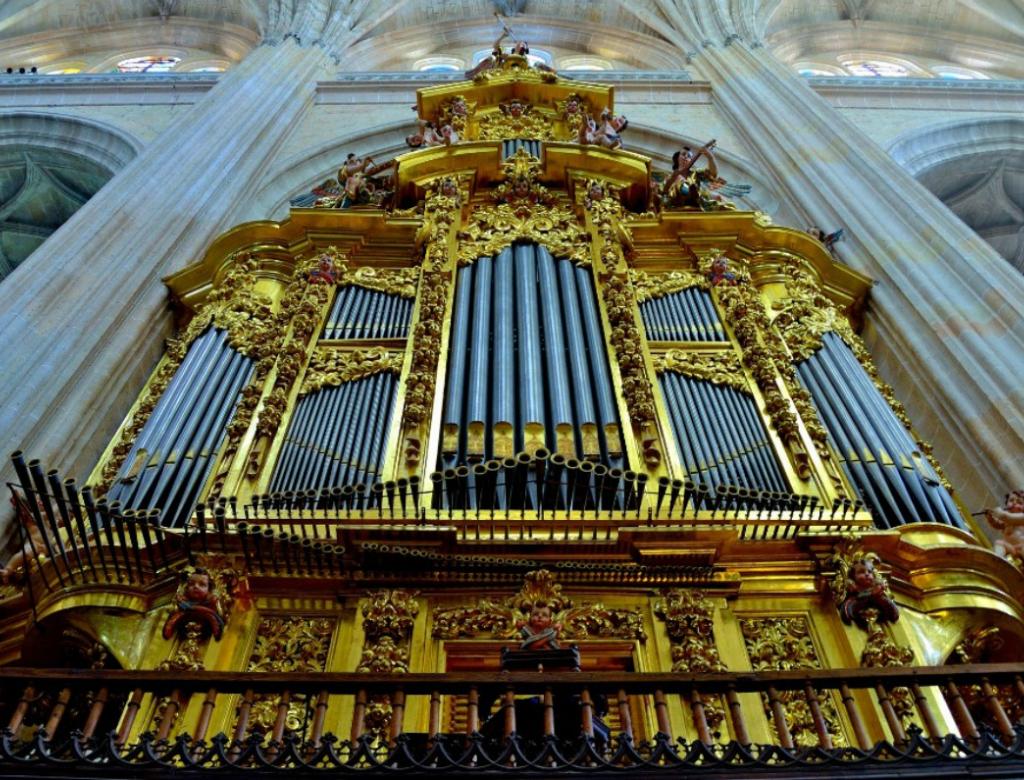 Beautiful organ inside one of Spain's largest churches.