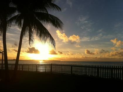 Sunrise coming up in Barbados