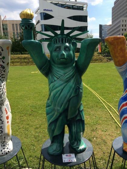 A statue of an American Bear in Berlin, Germany