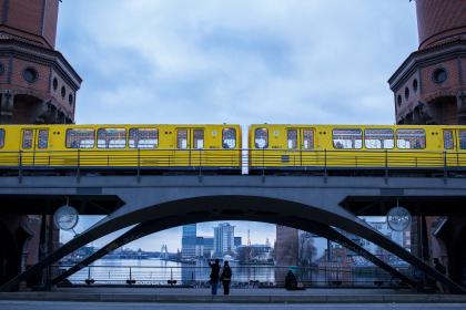 A Yellow U-Bahn in Germany