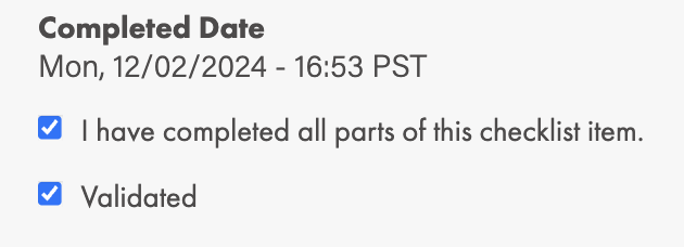 Screenshot of UCEAP Health Clearance item in Predeparture Requirements. There is a filled in checkbox by the word "Validated"