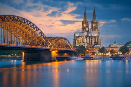 View of riverfront in Germany
