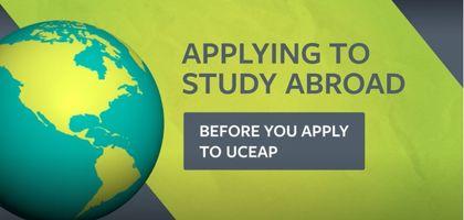 Applying to Study Abroad title card from video